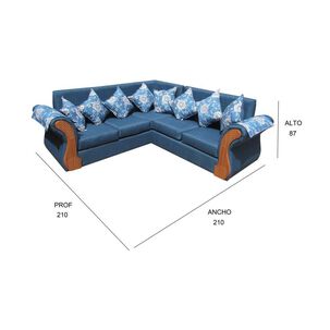 Sofá Seccional Almore Irlanda Esquinero / 5 Cuerpos