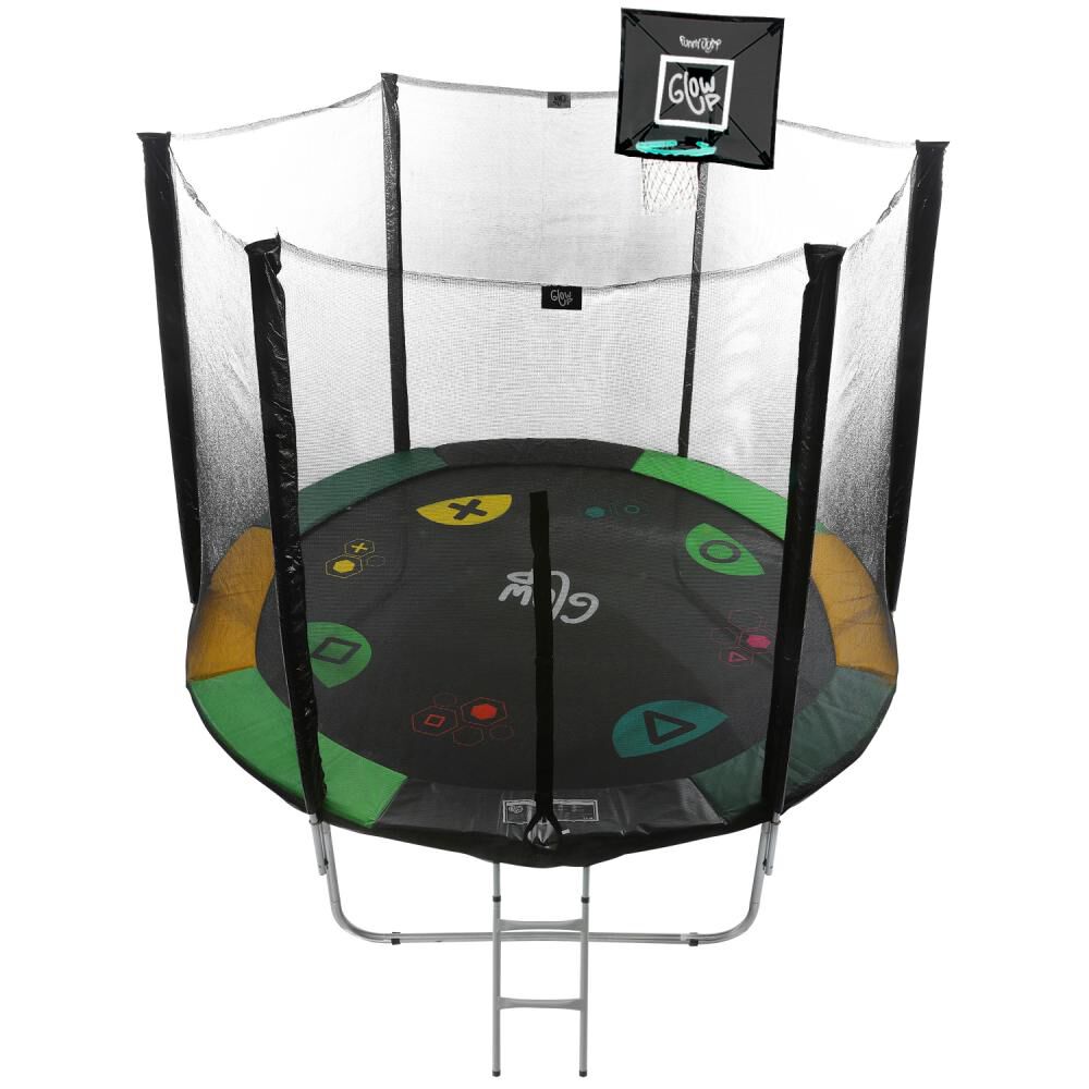 Pack De Cama El&aacute;stica Glowup 10ft Ed Exclusiva F + Set De Basketball image number 0.0