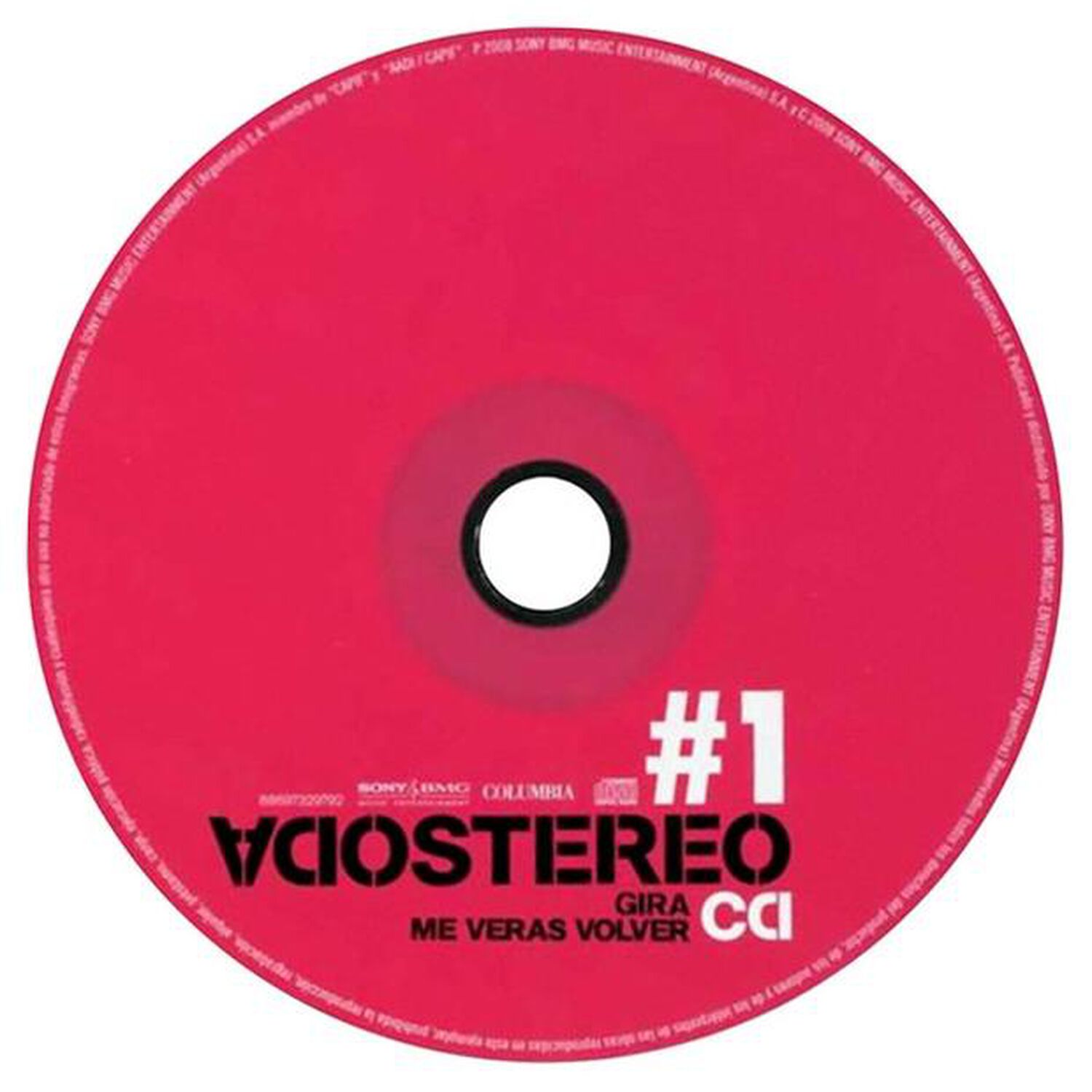 Soda Stereo - Me Veras Volver Gira 2007 Vol. 1 | Cd image number 1.0