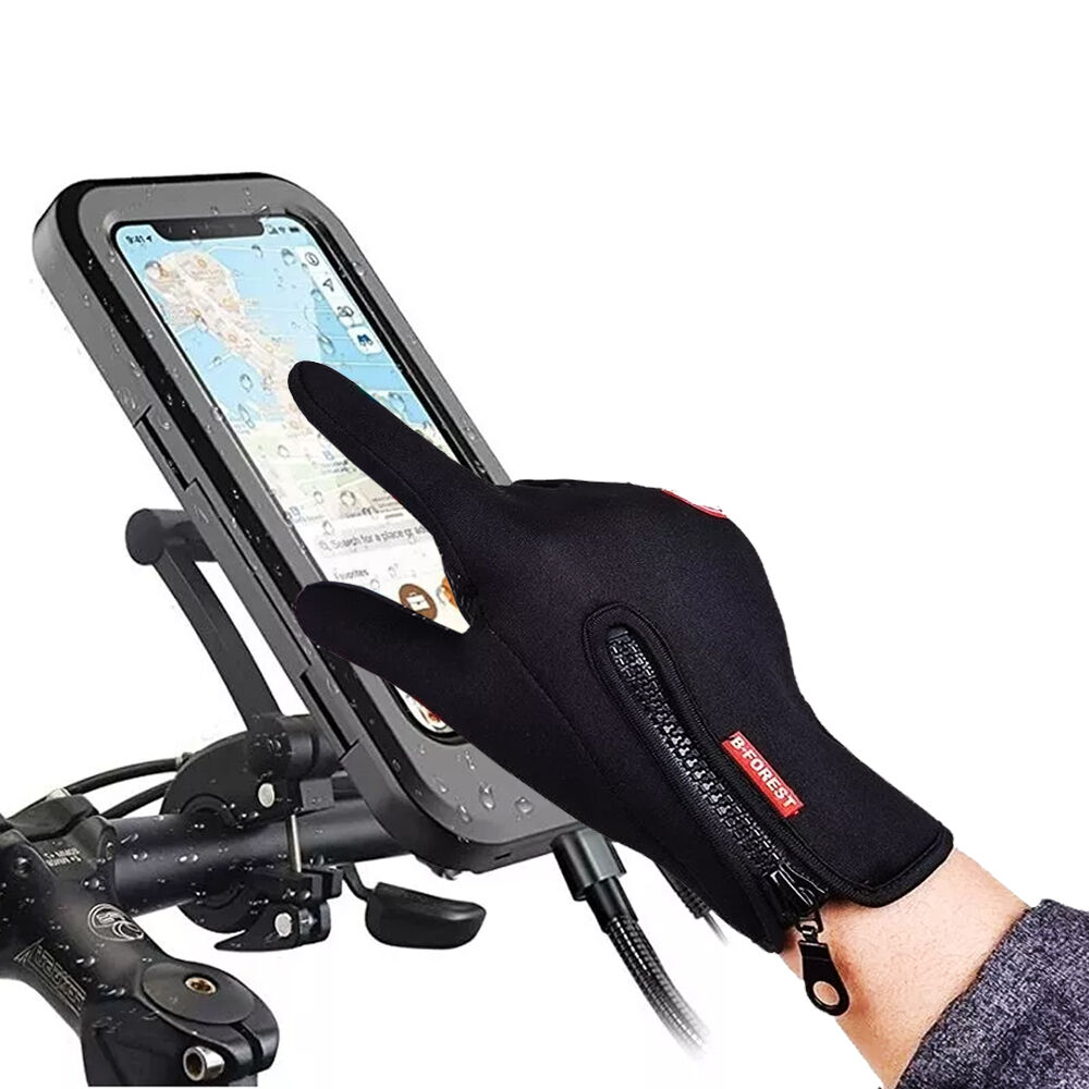 Guantes T&eacute;rmicos Unisex Bicicleta Scooter Skate Talla L image number 6.0