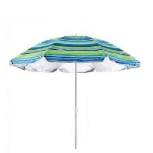 Sombrilla 2 Mts Diametro Playa Camping Diseño Rayas Colores Variados