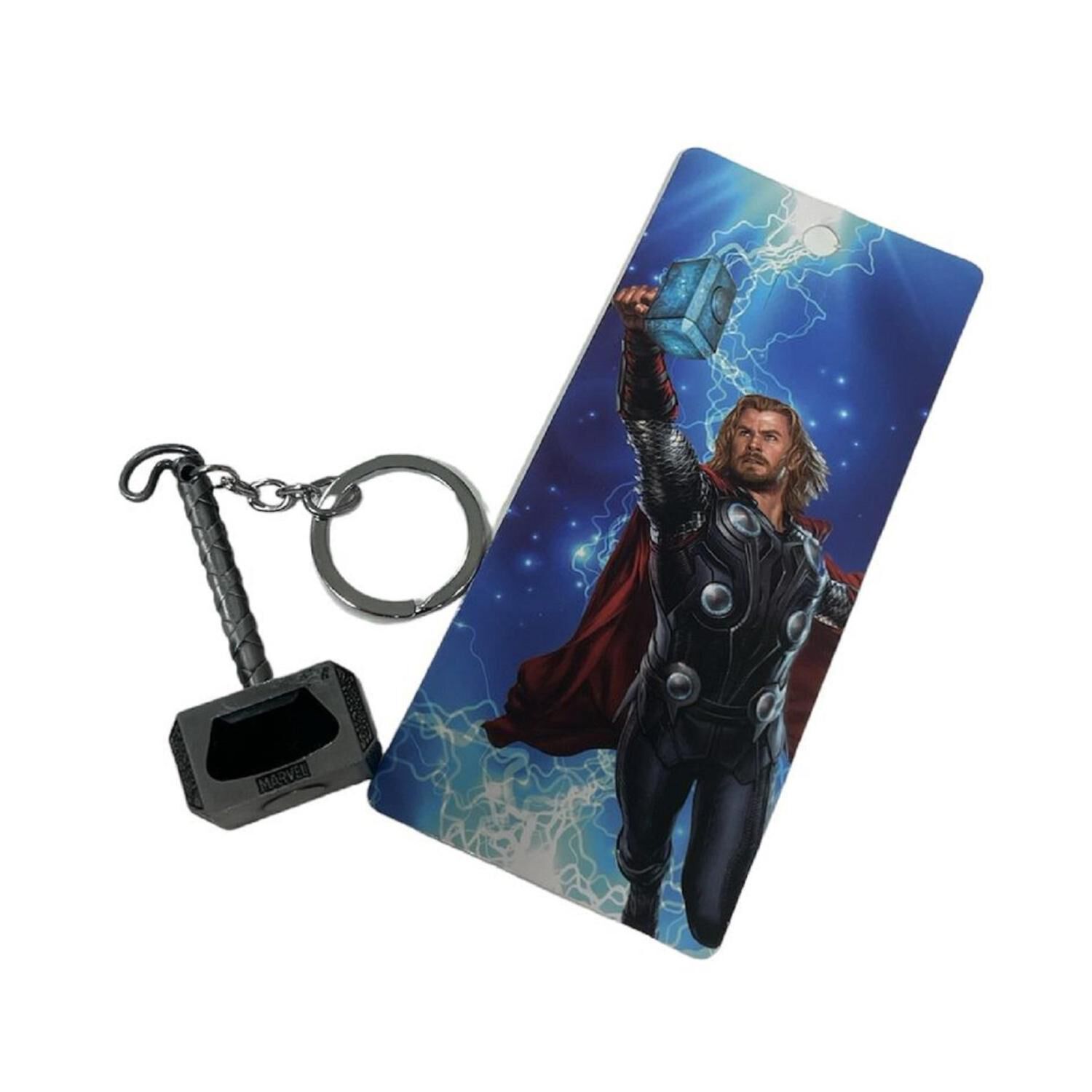 Llavero Metalico Premium Martillo De Thor Mjolnir Con Destapador image number 1.0