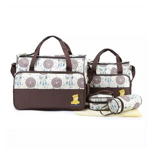 Bolso Maternal 5 Piezas Pañalera Mudador Bebes
