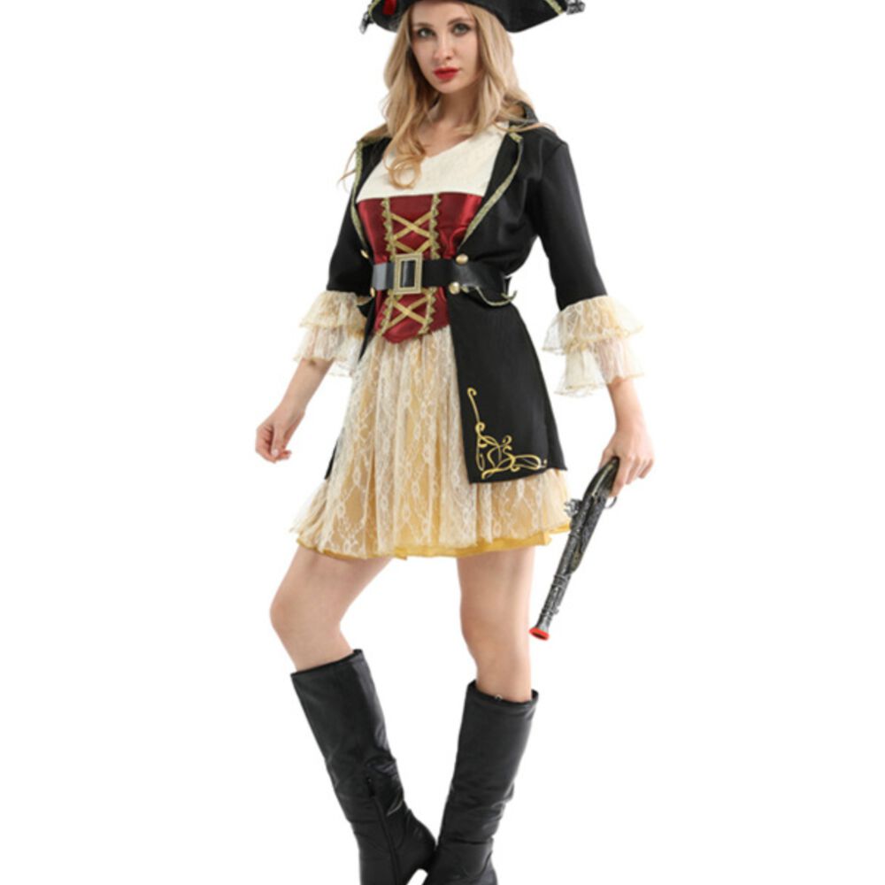 Disfraz Pirata Luxury Bucanera Mujer image number 1.0