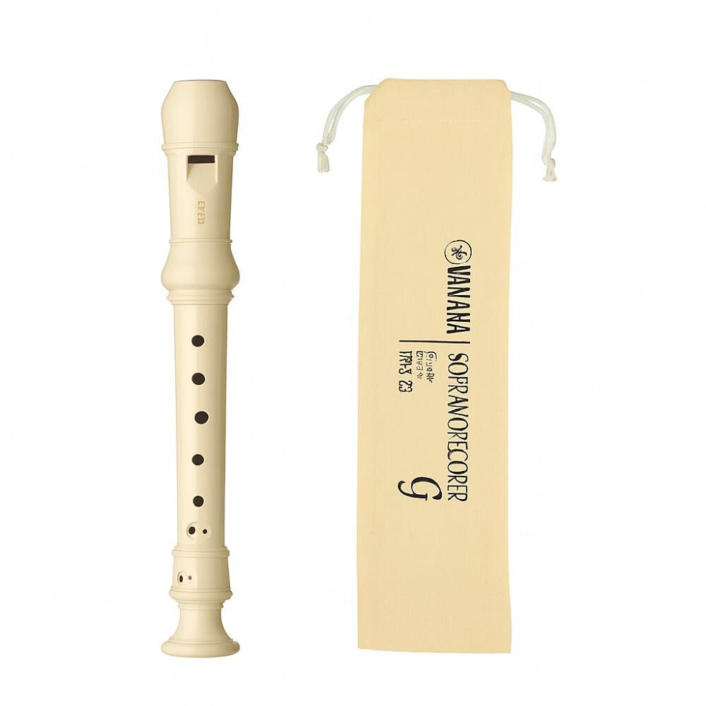 Flauta Dulce Soprano Yamaha Yrs23 Plástico Color Beige image number 0.0