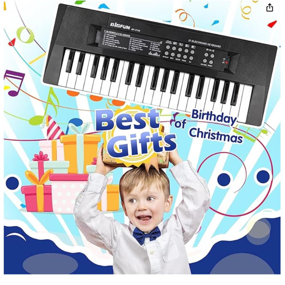 Juguete Piano Teclado Musical Con 37 Teclas Sonidos Mic image number 4.0