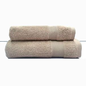 Juego Toalla Andes 2 Piezas Lisa Beige