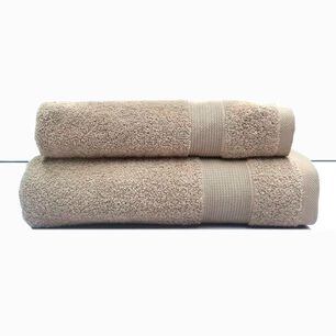 Juego Toalla Andes 2 Piezas Lisa Beige