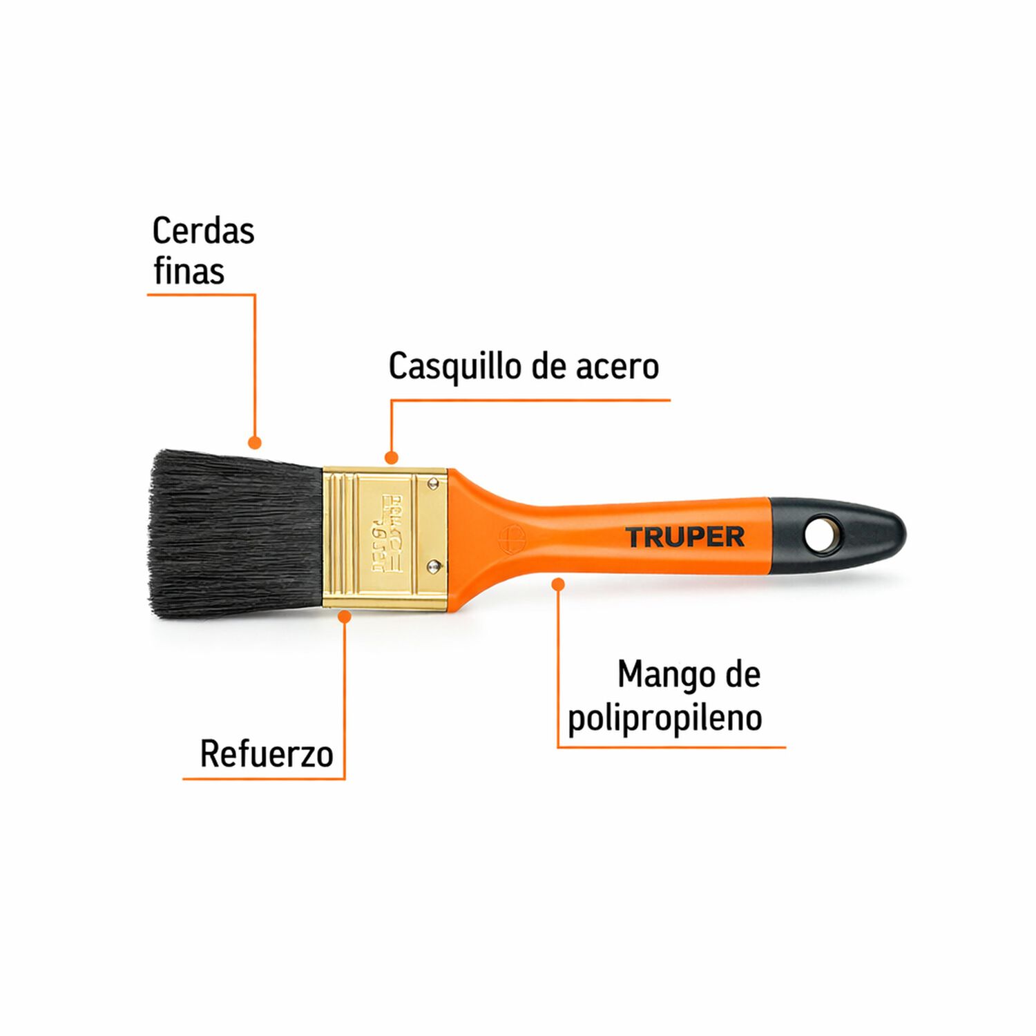Brocha Profesional Uso General Truper 3 (76,2mm) image number 3.0