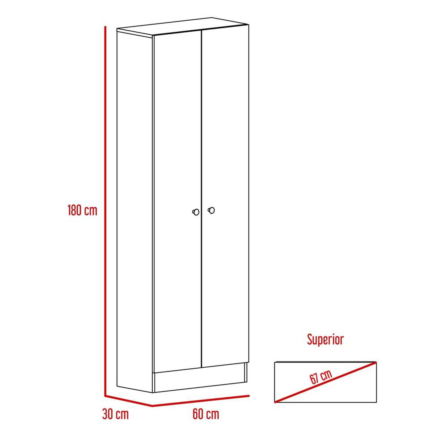 Combo Closet 2 Puertas + Comoda 4 Cajones 1 Puerta Dreams Wengue image number 5.0