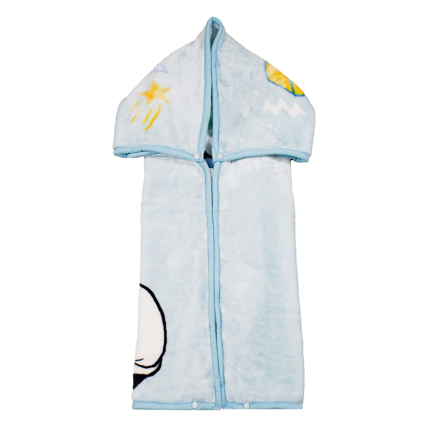 Saco Con Broche Ultra Soft Mickey Music 80x110cm Celeste image number 2.0