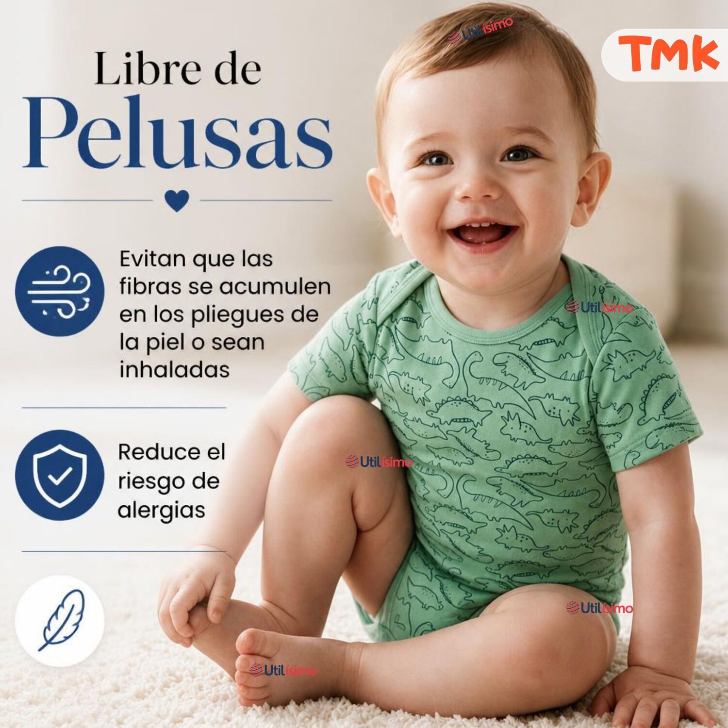 Pack 5 Bodys Manga Corta 100% Algod&oacute;n Tedmimak Ni&ntilde;o Little Adventurer image number 8.0