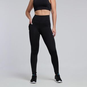 Calza Deportiva Lisa Tiro Alto Regular Mujer Wetland