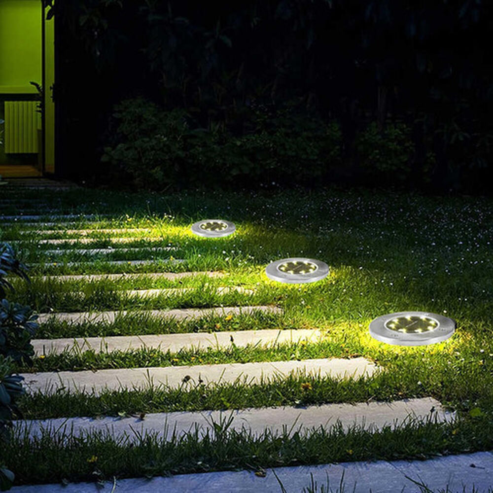 Set 4 Focos Led Carga Solar Para Jardín Con Estaca image number 11.0