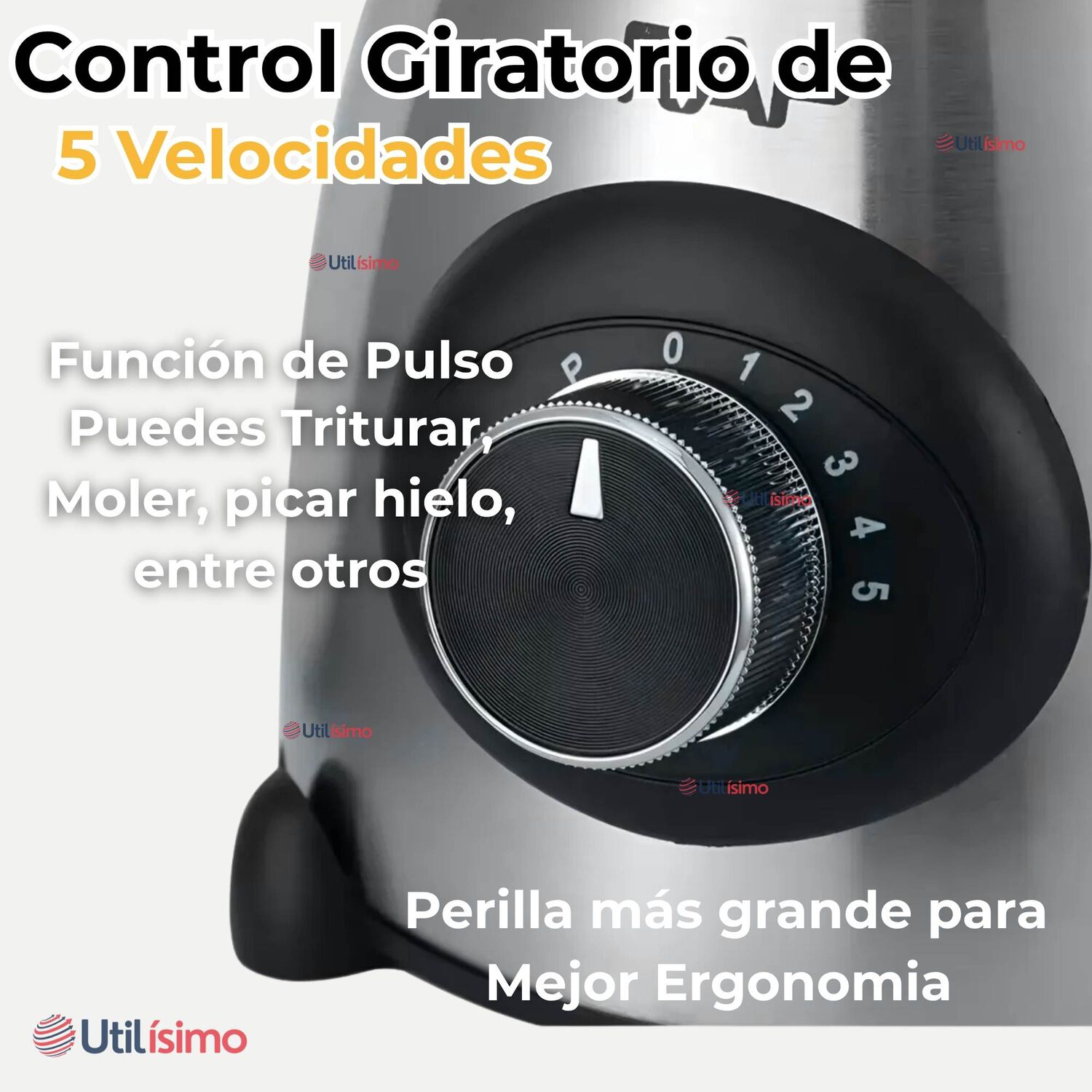 Licuadora Juguera Multifuncional 2 En 1 Picadora Jarra De Vidrio 1000w De Potencia image number 8.0