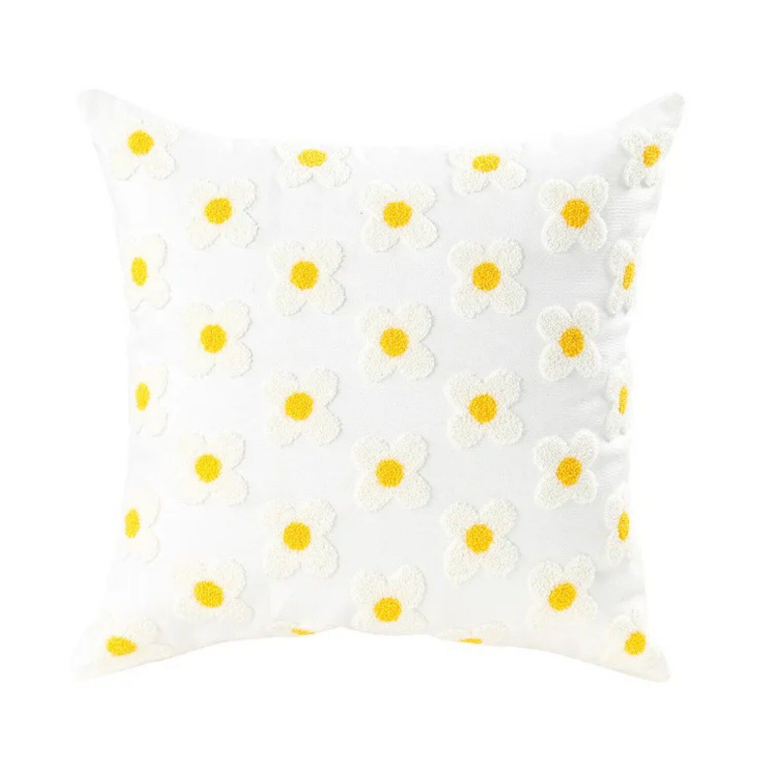 Funda Cojin Bordada 45x45 Cm Flores Blancas Peque&ntilde;as image number 0.0