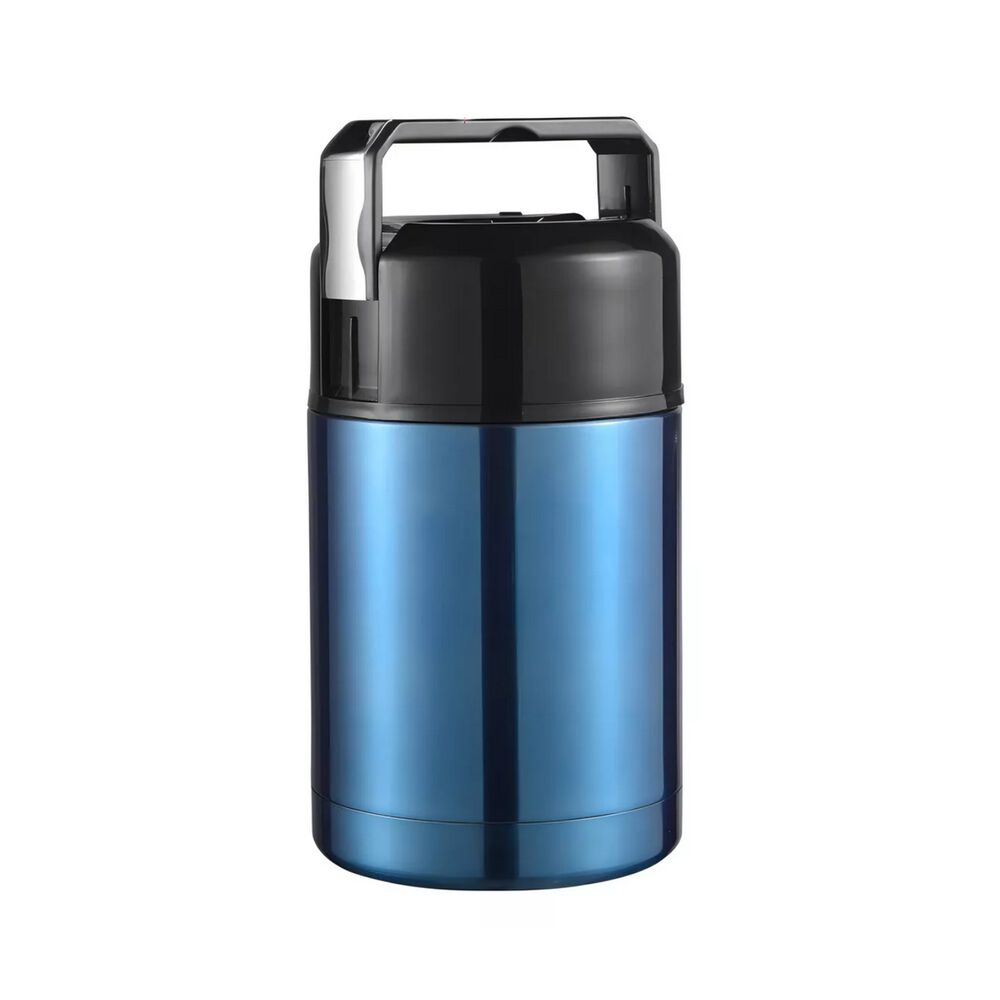Termo Comida Acero Inoxidable 800 Ml + Cuchara Azul image number 0.0