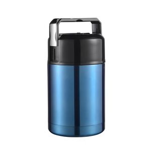 Termo Comida Acero Inoxidable 800 Ml + Cuchara Azul
