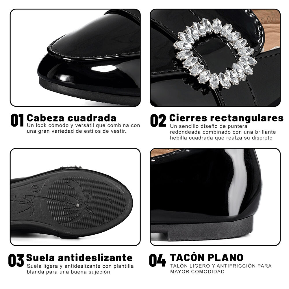 Mocasin Casual Mujer Charol Vintage Comodo Weide You507 image number 8.0