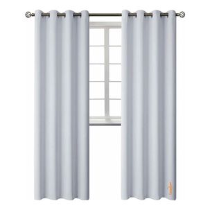 Cortina Blackout 140x220 Cm Poliéster Blanco Grisáceo