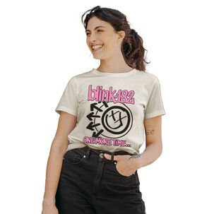 Polera Mujer Blink 182 One More Time Relieve Fucsia