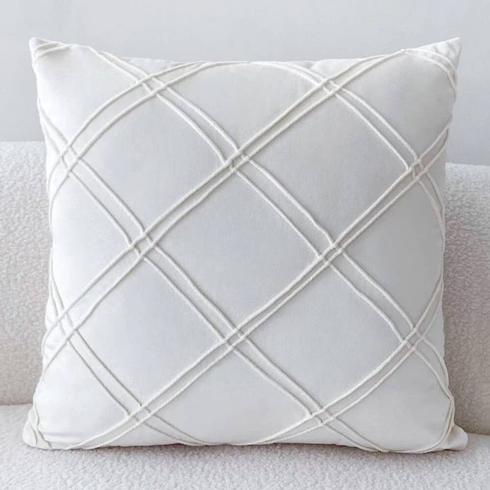 Set De 2 Cojines De Terciopelo Doble Pliegue image number 3.0