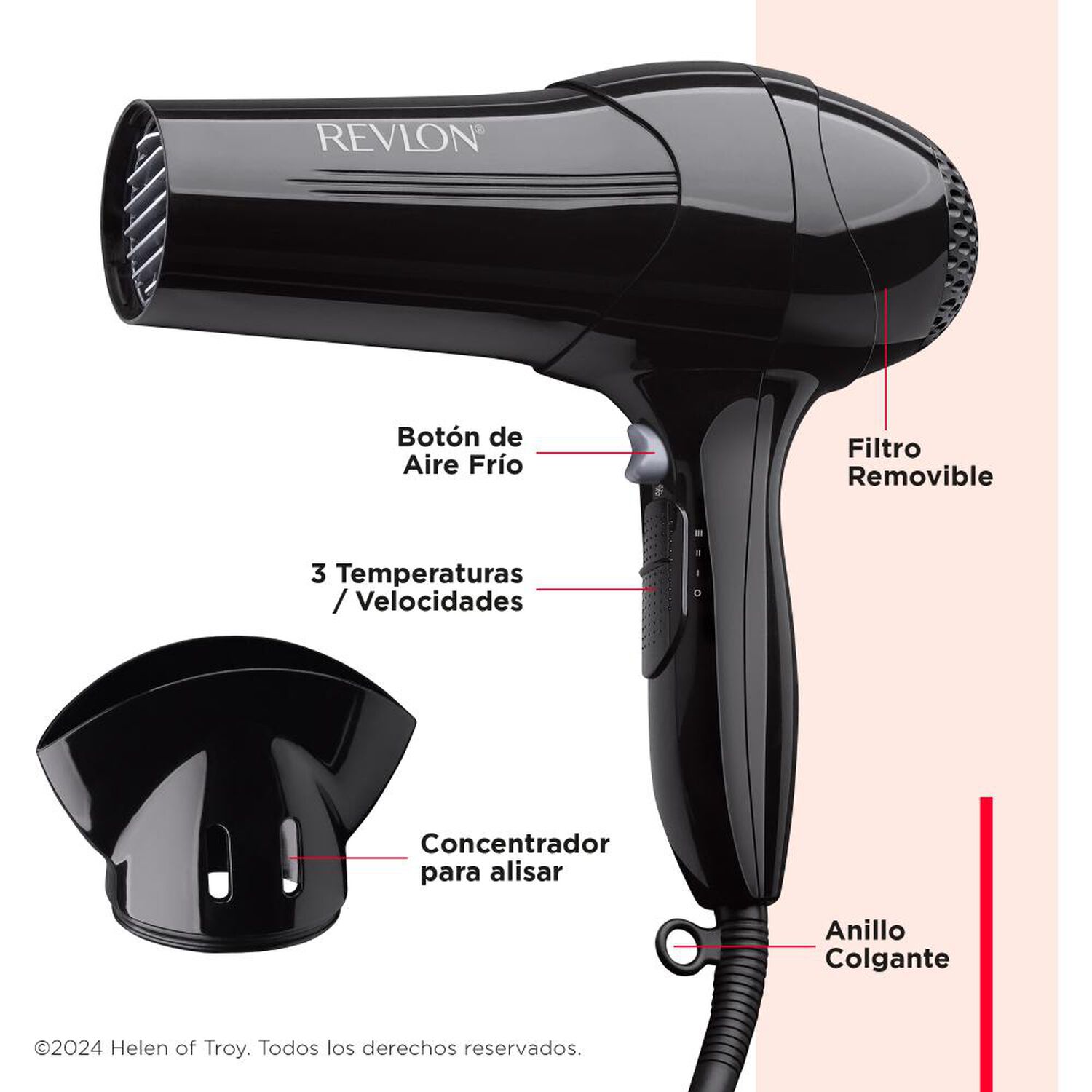 Secador De Pelo Revlon Control Frizz image number 4.0