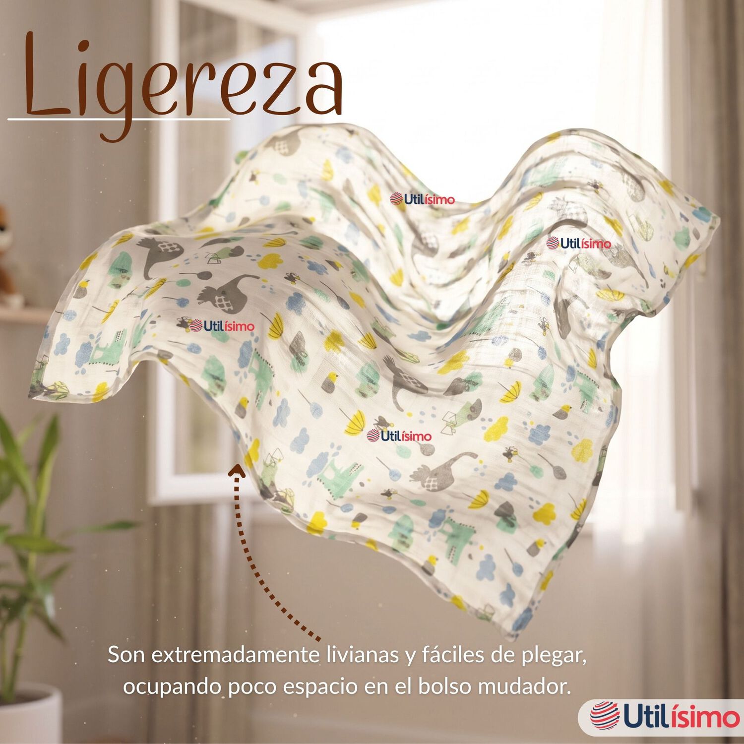 Manta Muselina 70x 70 Cm Beb&eacute; Ni&ntilde;o Multiuso 100% Algod&oacute;n Colores Surtidos image number 8.0