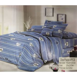 Juego De S&aacute;banas 2 Plazas 4 Piezas