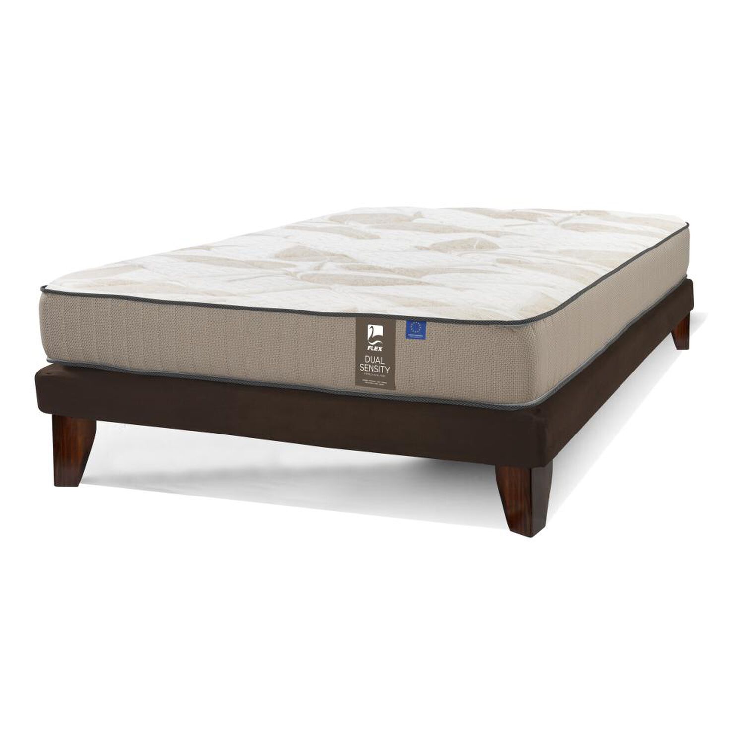 Cama Europea Flex Dual Sensity / 2 Plazas / Base Normal image number 0.0