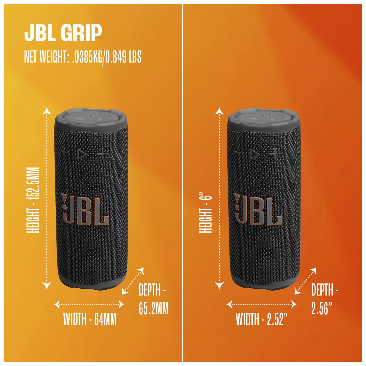Parlante Bluetooth 16w Ip68 Tws Purpura Grip Jbl image number 2.0