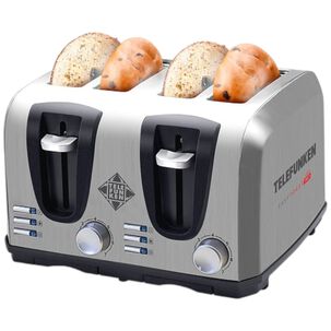 Tostador Eléctrico Doble (4en1) Easy Toast Pro Inox 1450w