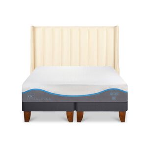 Cama Europea Cic Alaska / King / Base Dividida + Respaldo