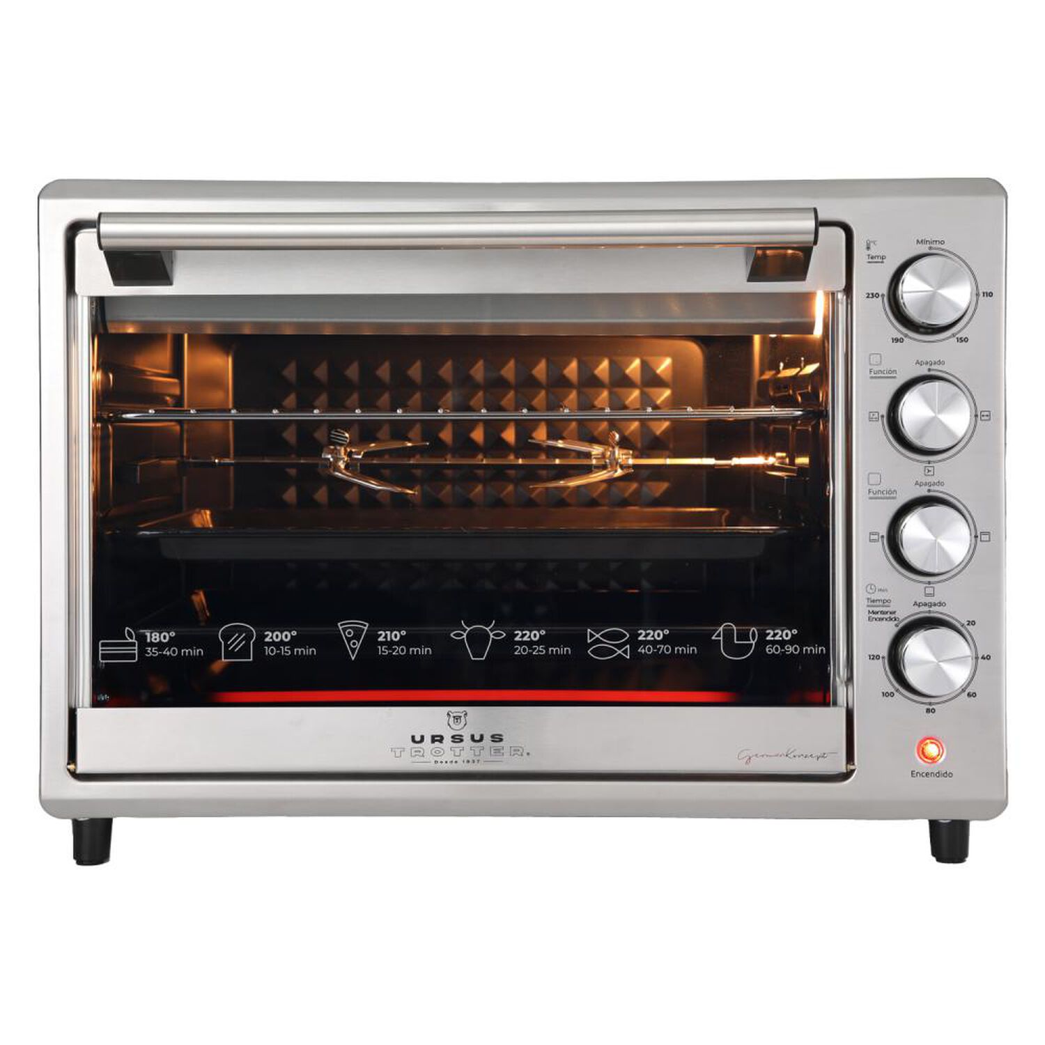Horno El&eacute;ctrico Ursus Trotter UT-Backofen Pro-i 48l / 48 Litros / 1800W image number 1.0