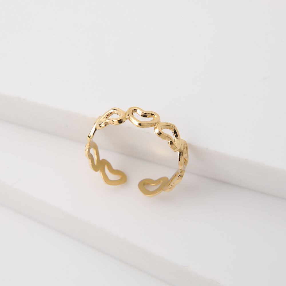 Anillo 19v69 Dorado Mujer Str257 image number 0.0