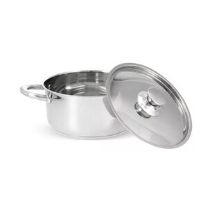 Juego Bater&iacute;a 6 Piezas Olla Cocina Acero Inoxidable Plateado