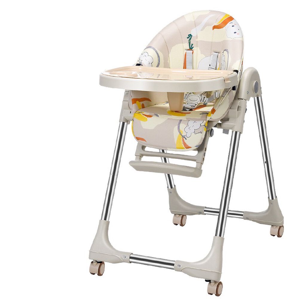 Silla De Comer Reclinable Y Plegable Crema Lubabycas image number 0.0