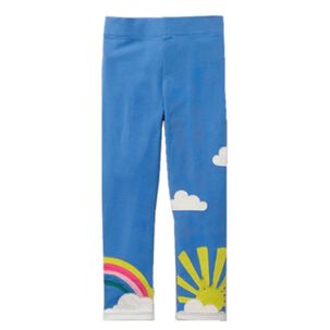 Calzas Niña Arco Iris Sol Azul Jump Kids 100% Algodón