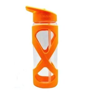 Botella Keep Vidrio 532ml Hidratacion Deportes Outdoor Naranja