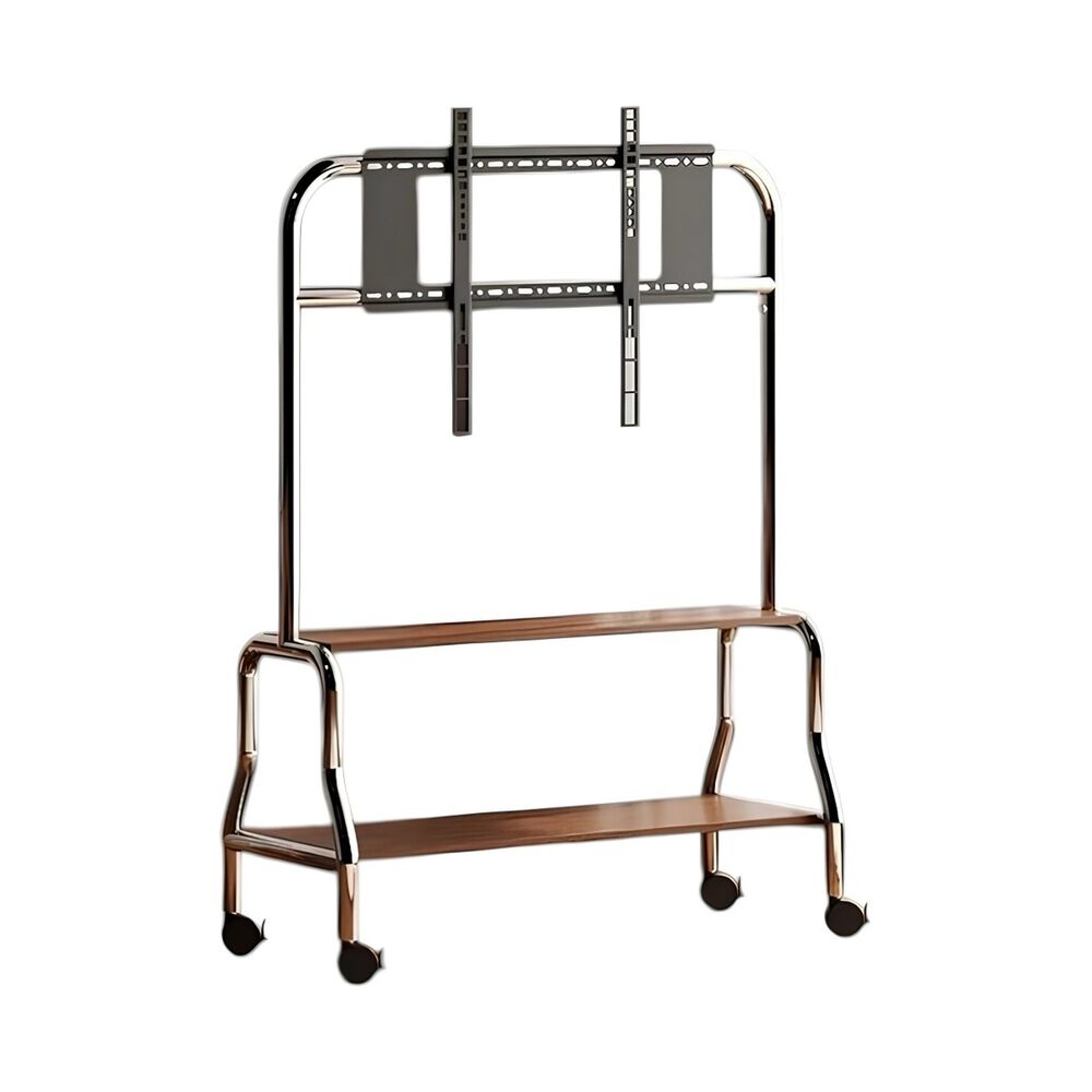 Soporte Tv Rack Pedestal 40&rdquo;-75&rdquo; Ruedas Doble Almacenamiento image number 0.0