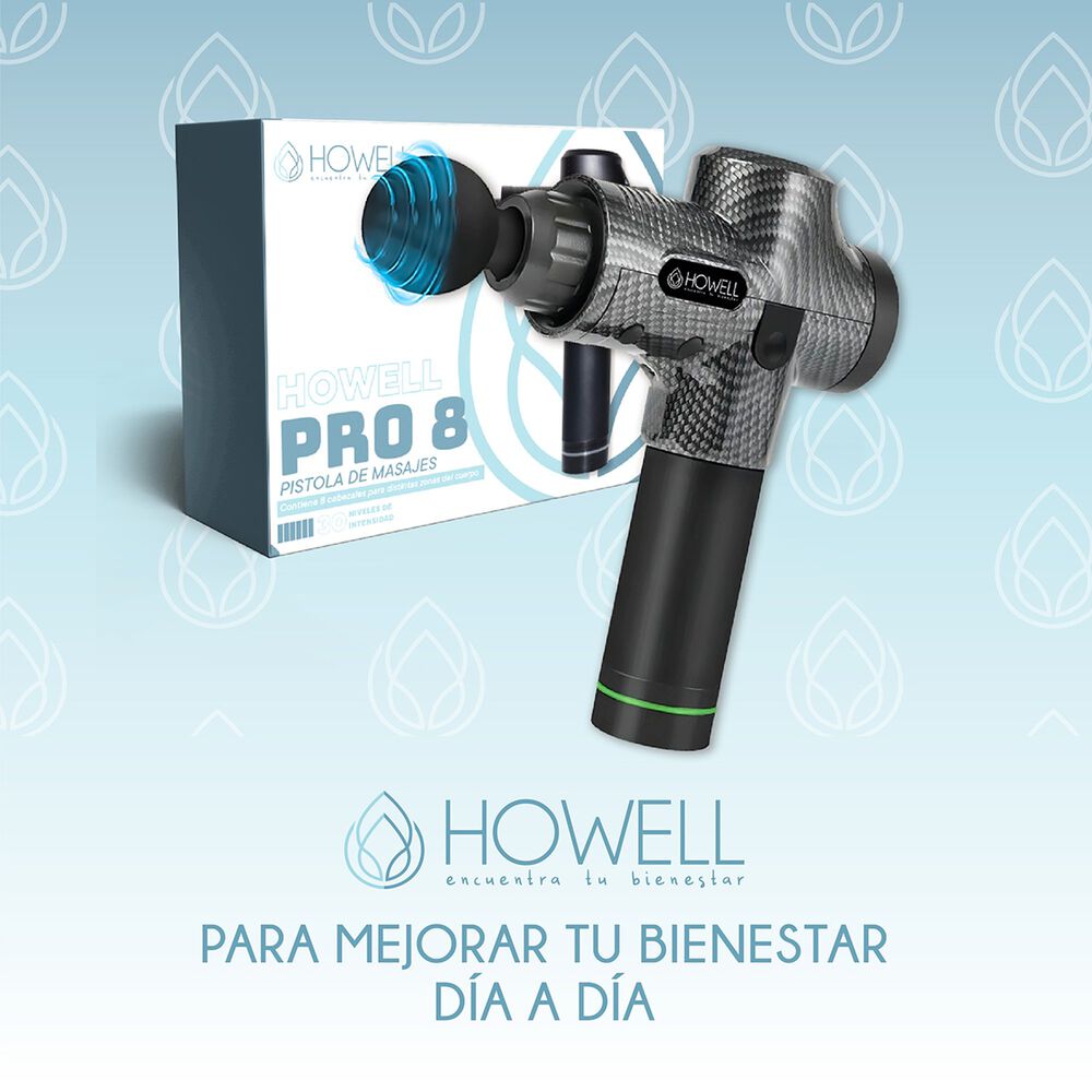 Pistola De Masajes Howell Profesional Masajeador Muscular image number 7.0