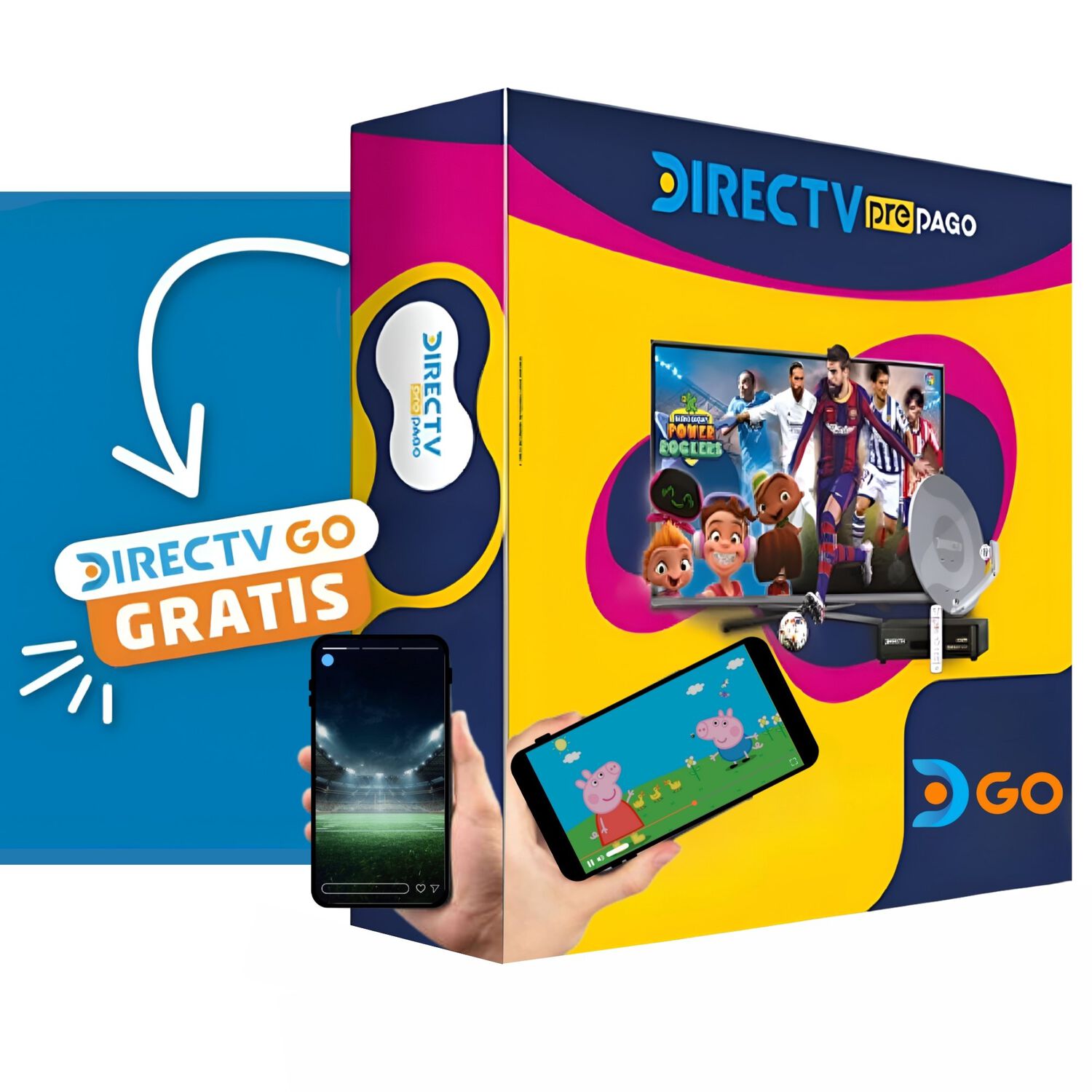 Antena Directv Prepago Satelital Hd Kit Full + 2 Directv Go image number 2.0