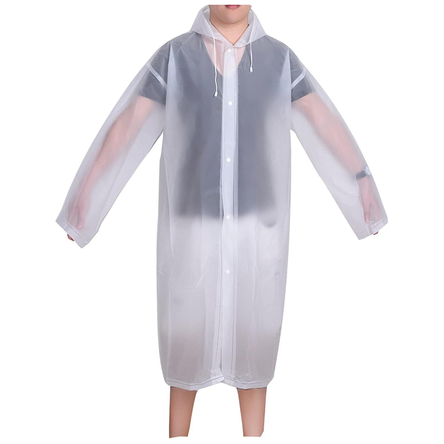 Poncho Impermeable Con Gorro Para Lluvia Transparente image number 1.0