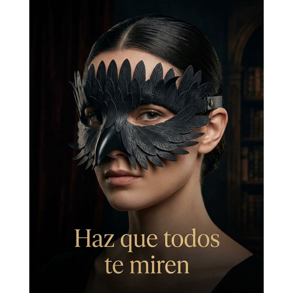 M&aacute;scara Pajaro Ave Plumas Carnaval Veneciano Para Disfraz image number 1.0