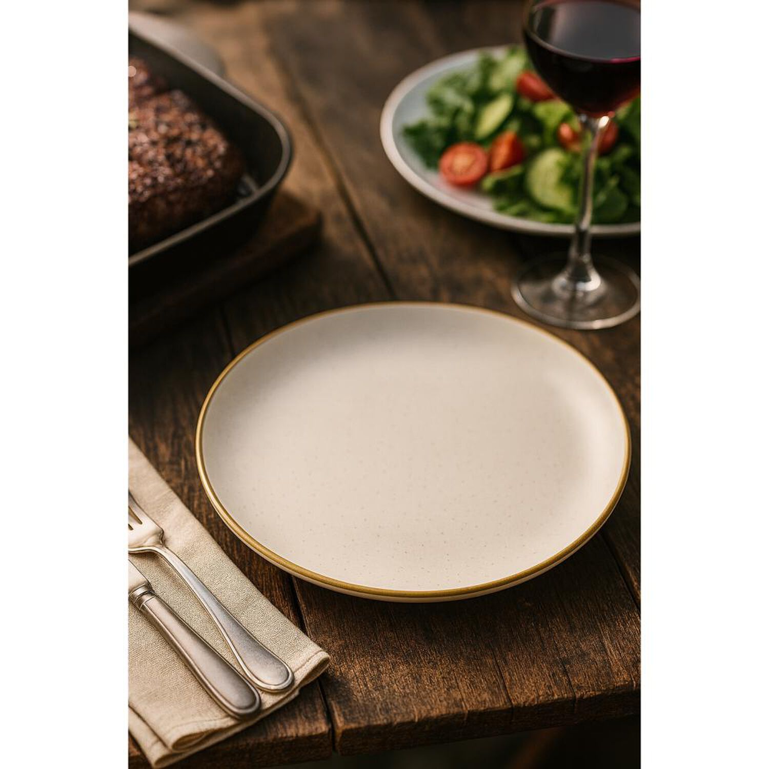 Plato Biobamboo Gris 25 Cm image number 1.0
