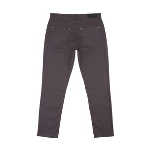 Pantal&oacute;n Liso Tiro Medio Slim Hombre Az Black