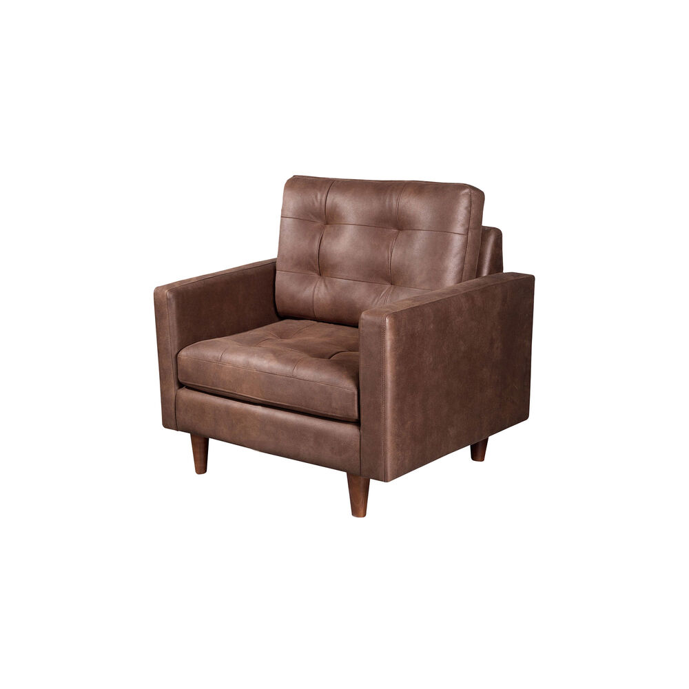 Sofa Napoles 1 Cuerpo Cuero Kentucky Cafe Moro image number 2.0
