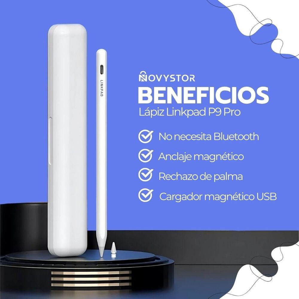 L&aacute;piz Linkpad P10 Pro Para Ipad Palm Reject Inal&aacute;mbrico image number 3.0