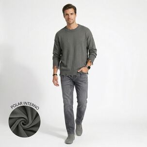 Pantalon Jeans Skinny Forro Interno Hombre