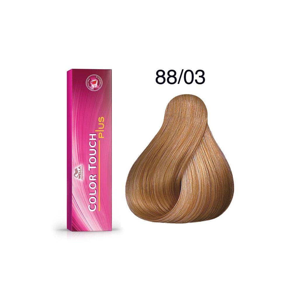 Tinte Para Cabello Wella Color Touch 88/03 Rubio Claro Intenso Natural Dorado 62ml image number 3.0